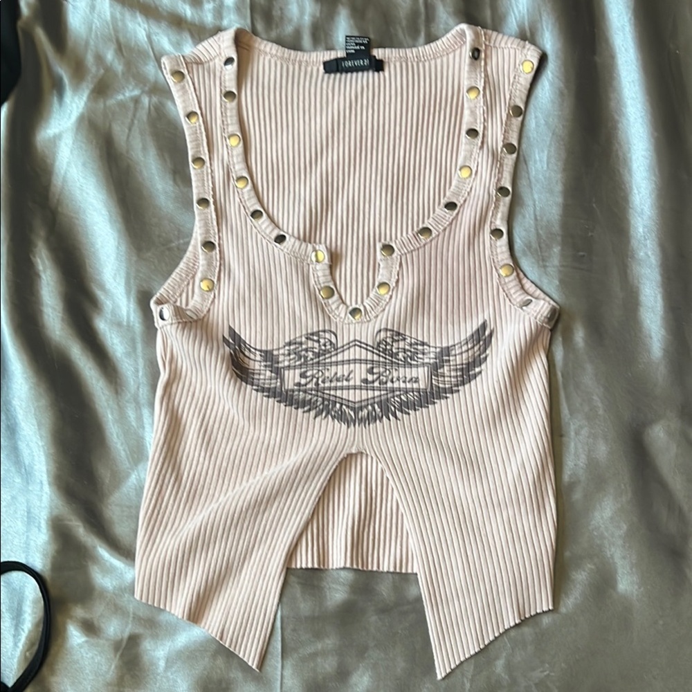 Trendyol Beige Embellished Tank Top